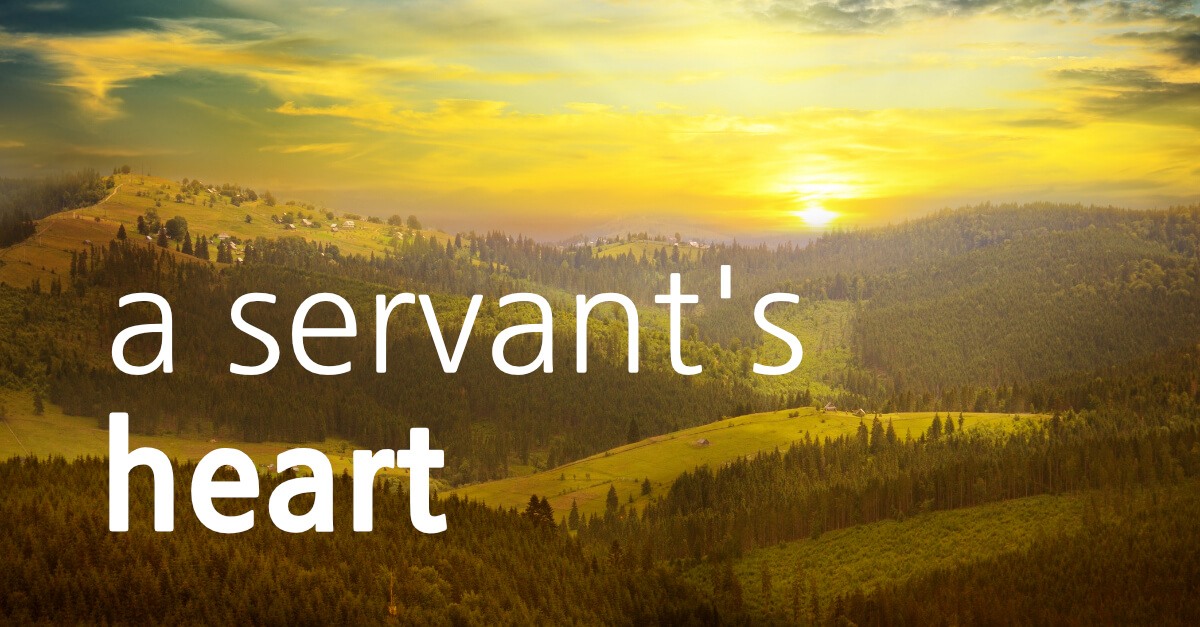 Examples Of A Servant Heart